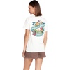 image:imageVolcom Womens Lock It Up Short Sleeve Tee  Crew Neck TShirt with Striped Neck TapingStar Star White