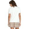 image:imageVolcom Womens Lock It Up Short Sleeve Tee  Crew Neck TShirt with Striped Neck TapingStar WhiteWhite