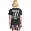 image:imageVolcom Womens Lock It Up Short Sleeve Tee  Crew Neck TShirt with Striped Neck TapingVintage Black