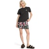 image:imageVolcom Womens Lock It Up Short Sleeve Tee  Crew Neck TShirt with Striped Neck TapingVintage Black