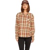 image:imageVolcom Womens Plaid to Meet U Long Sleeve Flannel ShirtDark Clay