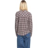 image:imageVolcom Womens Plaid to Meet U Long Sleeve Flannel ShirtDark Grey