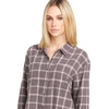 image:imageVolcom Womens Plaid to Meet U Long Sleeve Flannel ShirtDark Grey