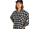 image:imageVolcom Womens Plaid to Meet U Long Sleeve Flannel ShirtMulti