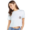 image:imageVolcom Womens Short Sleeve Pocket Dial Tee  Crew Neck TShirt with Chest Pocket and Screen PrintChlorine