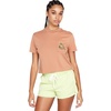 image:imageVolcom Womens Short Sleeve Pocket Dial Tee  Crew Neck TShirt with Chest Pocket and Screen PrintClay