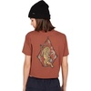 image:imageVolcom Womens Short Sleeve Pocket Dial Tee  Crew Neck TShirt with Chest Pocket and Screen PrintDark Clay