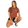 image:imageVolcom Womens Short Sleeve Pocket Dial Tee  Crew Neck TShirt with Chest Pocket and Screen PrintDark Clay Red