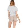 image:imageVolcom Womens Short Sleeve Pocket Dial Tee  Crew Neck TShirt with Chest Pocket and Screen PrintDaze Grey
