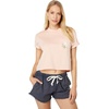 image:imageVolcom Womens Short Sleeve Pocket Dial Tee  Crew Neck TShirt with Chest Pocket and Screen PrintHazey Pink