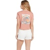 image:imageVolcom Womens Short Sleeve Pocket Dial Tee  Crew Neck TShirt with Chest Pocket and Screen PrintLight Mauve