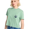 image:imageVolcom Womens Short Sleeve Pocket Dial Tee  Crew Neck TShirt with Chest Pocket and Screen PrintSea Green