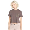image:imageVolcom Womens Short Sleeve Pocket Dial Tee  Crew Neck TShirt with Chest Pocket and Screen PrintSlate Grey Grey