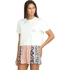 image:imageVolcom Womens Short Sleeve Pocket Dial Tee  Crew Neck TShirt with Chest Pocket and Screen PrintStar WhiteWhte
