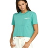 image:imageVolcom Womens Short Sleeve Pocket Dial Tee  Crew Neck TShirt with Chest Pocket and Screen PrintStormy Blue