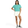 image:imageVolcom Womens Short Sleeve Pocket Dial Tee  Crew Neck TShirt with Chest Pocket and Screen PrintStormy Blue