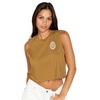 image:imageVolcom Womens Stone Hour Crop TankRustic Brown