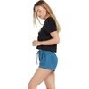 image:imageVolcom Womens Sunday Strut Elastic Waist ShortAirforce Blue 1