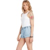 image:imageVolcom Womens Sunday Strut Elastic Waist ShortPale Blue