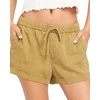 image:imageVolcom Womens Sunday Strut Elastic Waist ShortSeaweed Green