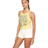 image:imageVolcom Womens to The Bank Organic Cotton Graphic Tank Top  Relaxed Boxy Fit Breezy Summer StyleCitron