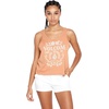 image:imageVolcom Womens to The Bank Organic Cotton Graphic Tank Top  Relaxed Boxy Fit Breezy Summer StyleClay