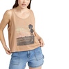 image:imageVolcom Womens to The Bank Organic Cotton Graphic Tank Top  Relaxed Boxy Fit Breezy Summer StyleMocha