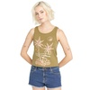 image:imageVolcom Womens to The Bank Organic Cotton Graphic Tank Top  Relaxed Boxy Fit Breezy Summer StyleMoss