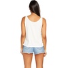 image:imageVolcom Womens to The Bank Organic Cotton Graphic Tank Top  Relaxed Boxy Fit Breezy Summer StyleStar White