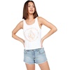 image:imageVolcom Womens to The Bank Organic Cotton Graphic Tank Top  Relaxed Boxy Fit Breezy Summer StyleWhite One
