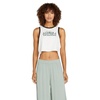image:imageVolcom Womens Fun Fever Sleeveless Crop Tank TopStar White