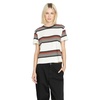 image:imageVolcom Womens Halite Striped Short Sleeve TeeFirecracker