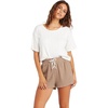 image:imageVolcom Womens Lived In Lounge Fleece Sweat Shorts Regular amp Plus SizeVintage Brown