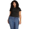 image:imageVolcom Womens One of Each Short Sleeve Crew Neck Tee Regular amp Plus SizeBlack 2