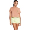 image:imageVolcom Womens Short Sleeve Pocket Dial Tee  Crew Neck TShirt with Chest Pocket and Screen PrintClay