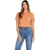 image:imageVolcom Womens Short Sleeve Pocket Dial Tee  Crew Neck TShirt with Chest Pocket and Screen PrintWild Ginger