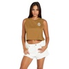 image:imageVolcom Womens Stone Hour Crop TankRustic Brown