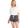 image:imageVolcom Womens Strutin Stone Elastic Waist ShortMidnight Blue