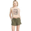image:imageVolcom Womens Sunday Strut Elastic Waist ShortArmy