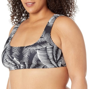 image:imageVolcom Womens Crop Bikini Top  Seamless Swim Top with Cropped Fit Adjustable Straps and Removable CupsBlack Ink
