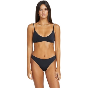 image:imageVolcom Womens Crop Bikini Top  Seamless Swim Top with Cropped Fit Adjustable Straps and Removable CupsBlackwht