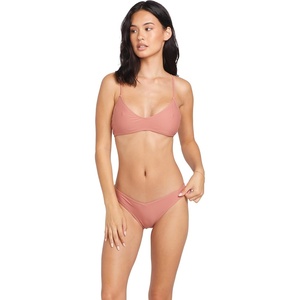 image:imageVolcom Womens Crop Bikini Top  Seamless Swim Top with Cropped Fit Adjustable Straps and Removable CupsMauve