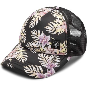 image:imageVolcom Womens Into Paradise Trucker Foam Snapback HatBlack Floral