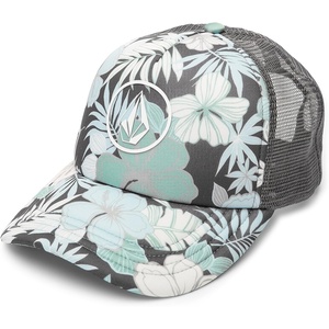 image:imageVolcom Womens Into Paradise Trucker Foam Snapback HatDark Grey 324