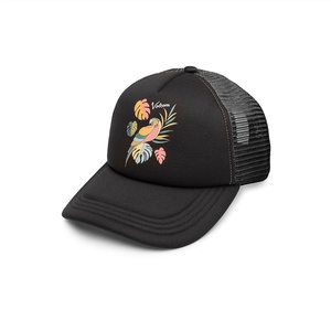 image:imageVolcom Womens Into Paradise Trucker Foam Snapback HatVintage Black