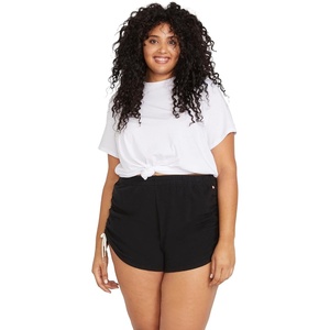 image:imageVolcom Womens Lived In Lounge Fleece Sweat Shorts Regular amp Plus SizeBlack 2