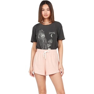 image:imageVolcom Womens Lived In Lounge Fleece Sweat Shorts Regular amp Plus SizeHazey Pink