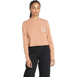image:imageVolcom Womens Pocket Dial Long Sleeve TeeClay