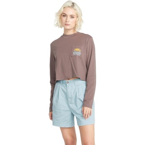 image:imageVolcom Womens Pocket Dial Long Sleeve TeeSlate Grey