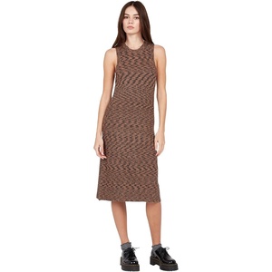 image:imageVolcom Womens Spacestone Sweater Knit Midi DressDark Clay